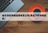 哈尔滨区块链信用体系公司[黑龙江区块链园区]